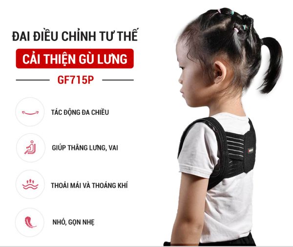 Đai chống gù lưng trẻ em GF715P